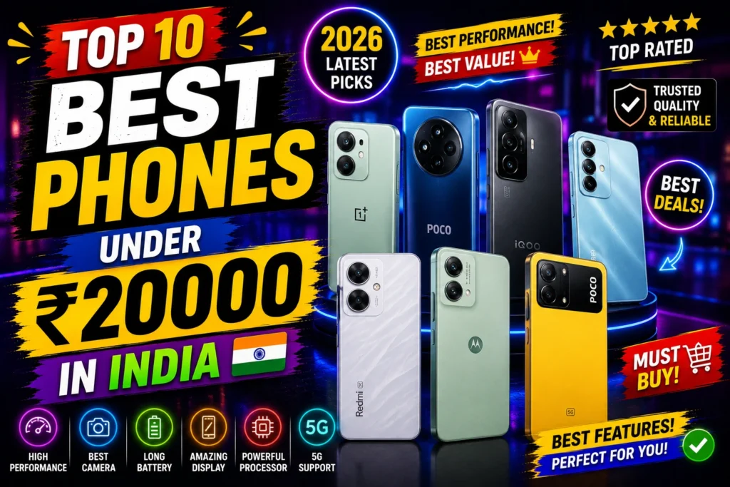 Top 10 Best Phone Under 20000 in India Top 10 Best Phone Under 20000 in India