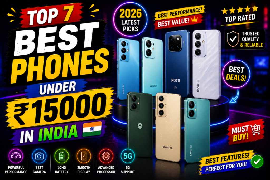 Top 7 Best Phones Under 15000 in India Top 7 Best Phones Under 15000 in India
